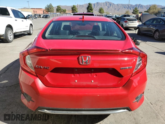 2020 Honda Civic Sedan Touring with VIN 2HGFC1F98LH683113, listed as a Copart auction lot 80106424 with 37,590 mi miles and Salvage Title. Bid and sale history available at carsss.com. Image 6.
