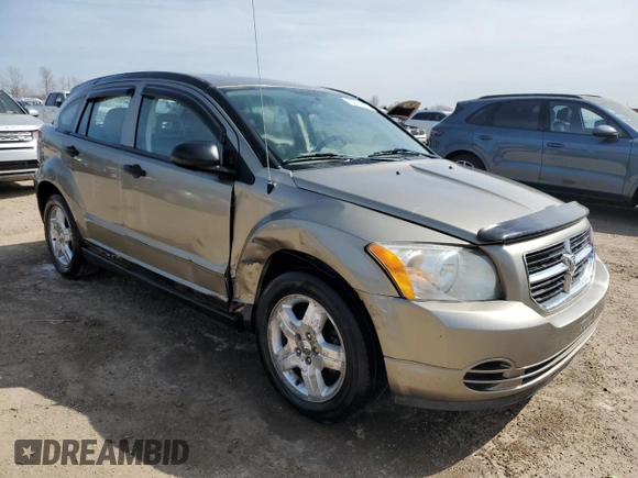 2007 Dodge Caliber SXT with VIN 1B3HB48B27D263783, listed as a Copart auction lot 53116575 with 164,533 mi miles and Salvage Title. Bid and sale history available at DreamBid. Image 4.