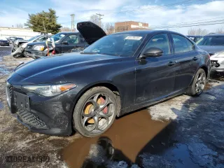 2020 Alfa Romeo Giulia Ti Sport with VIN ZARFANBN9L7639167, listed as a Copart auction lot 45178235 with 64,961 mi miles and Salvage Title. Bid and sale history available at carsss.com. Image 1.