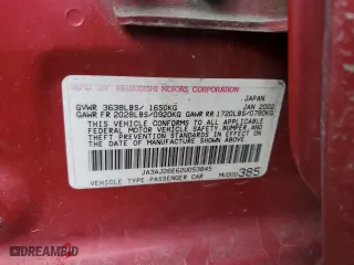 2002 Mitsubishi Lancer ES with VIN JA3AJ26E62U053845, listed as a Copart auction lot 86657704 with 213,276 mi miles and Salvage Title. Bid and sale history available at carsss.com. Image 13.