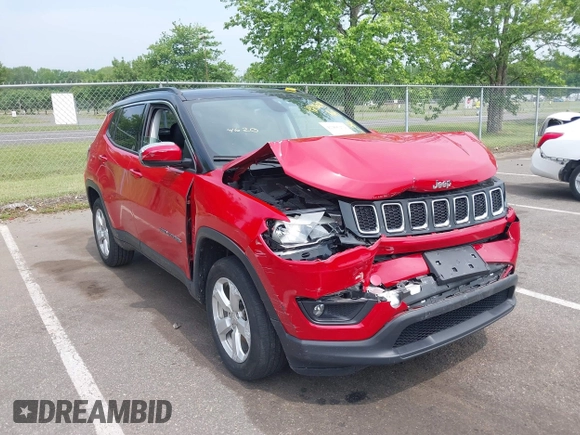 2018 Jeep Compass Latitude с VIN 3C4NJDBB7JT223360, выставлен на аукционе IAAI как лот 42406279 с пробегом 15 410 миль миль и . История ставок и продаж доступна на DreamBid. Изображение 1.