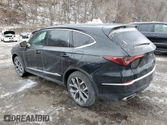 2024 Acura MDX Technology z VIN 5J8YE1H4XRL002921, wystawiony jako Copart lot #45182365 z przebiegiem 11 125 mil mil oraz Szkoda całkowita • Salvage title. Historia ofert i sprzedaży dostępna na DreamBid. Obrazek 2.