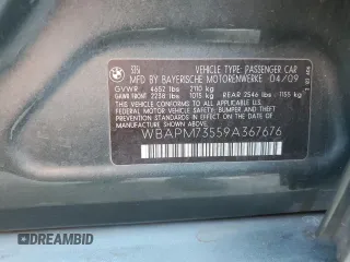 2009 BMW 3 Series 335i z VIN WBAPM73559A367676, wystawiony jako Copart lot #87549855 z przebiegiem 110 704 mil mil oraz Szkoda całkowita • Salvage title. Historia ofert i sprzedaży dostępna na DreamBid. Obrazek 14.
