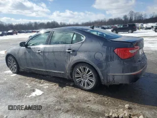 2014 Kia Cadenza Premium with VIN KNALN4D78E5124117, listed as a Copart auction lot 45187345 with 110,781 mi miles and Salvage Title. Bid and sale history available at carsss.com. Image 2.