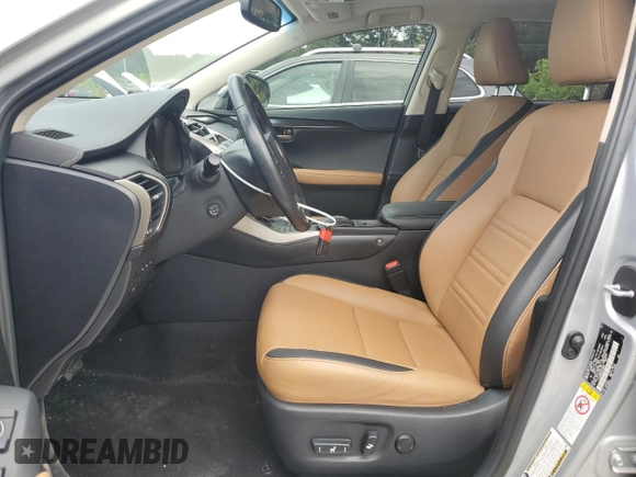 2017 Lexus NX 200t with VIN JTJYARBZXH2075835, listed as a Copart auction lot 60088455 with 87,371 mi miles and Salvage title. Bid and sale history available at DreamBid. Image 7.