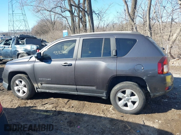 2017 Jeep Compass Sport with VIN 1C4NJCBB6HD132168, listed as a IAAI auction lot 41427644 with 97,000 mi miles and . Bid and sale history available at carsss.com. Image 14.