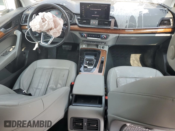 2022 Audi Q5 S line Premium with VIN WA1GAAFY6N2071689, listed as a Copart auction lot 59636025 with 19,969 mi miles and Salvage title. Bid and sale history available at DreamBid. Image 8.