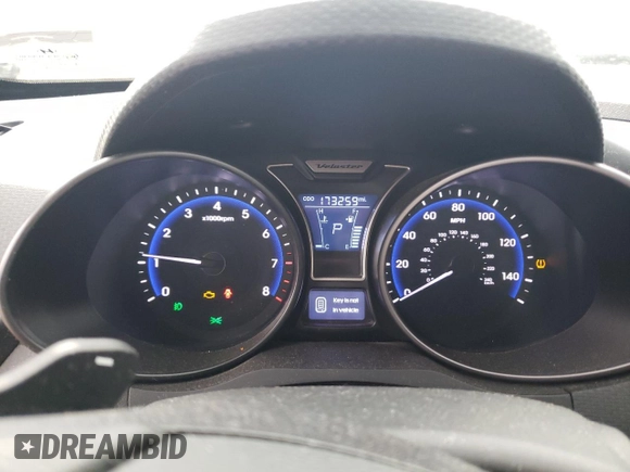 2015 Hyundai Veloster Turbo with VIN KMHTC6AE3FU232834, listed as a Copart auction lot 76071403 with 173,259 mi miles. Bid and sale history available at carsss.com. Image 9.