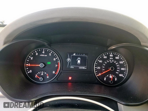 2016 Kia Optima EX with VIN 5XXGU4L30GG098066, listed as a Copart auction lot 62771145 with 102,098 mi miles and Salvage title. Bid and sale history available at DreamBid. Image 9.