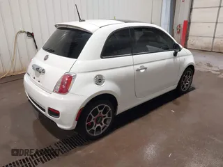 2013 FIAT 500 Sport with VIN 3C3CFFBR7DT754097, listed as a IAAI auction lot 41728826 with 91,276 mi miles. Bid and sale history available at carsss.com. Image 4.