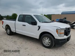 2021 Ford F-150 XL with VIN 1FTEX1CB2MKD30365, listed as a Copart auction lot 53964295 with 187,469 mi miles and Clean title. Bid and sale history available at DreamBid. Image 4.