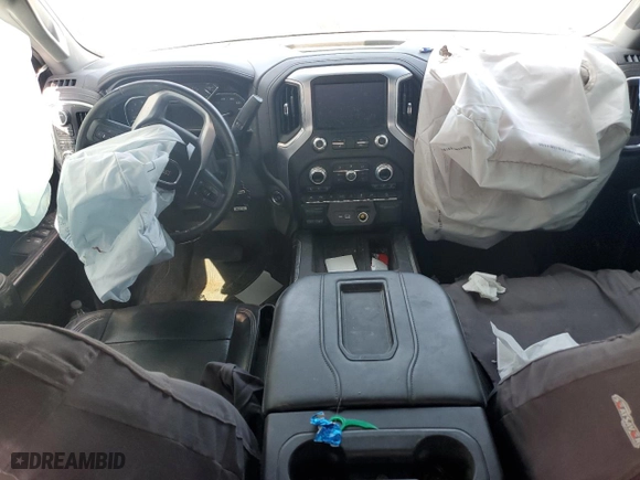 2020 GMC Sierra 1500 SLT with VIN 3GTU9DET0LG328990, listed as a Copart auction lot 68123994 with 0 mi miles and Salvage Title. Bid and sale history available at carsss.com. Image 8.