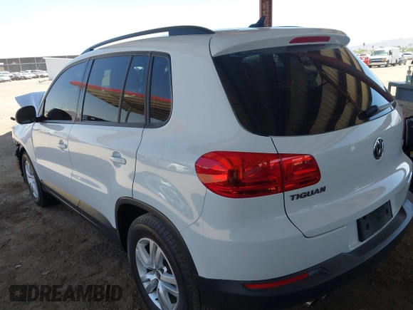 2017 Volkswagen Tiguan S with VIN WVGAV7AXXHK026143, listed as a IAAI auction lot 42257624 with 87,327 mi miles and . Bid and sale history available at DreamBid. Image 3.