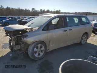 2014 Toyota Sienna L with VIN 5TDZK3DC7ES524046, listed as a Copart auction lot 44012975 with 0 mi miles and Salvage Title. Bid and sale history available at carsss.com. Image 1.
