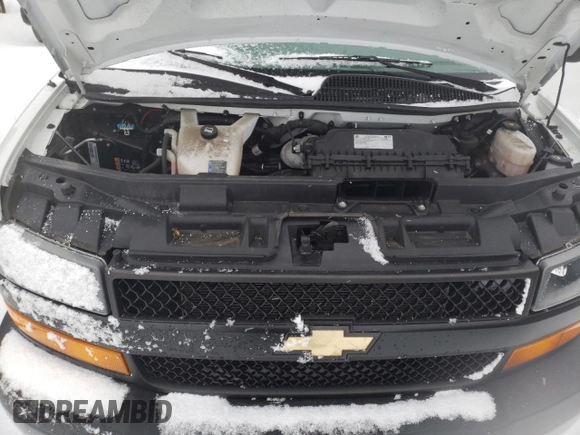 2021 Chevrolet Express Cargo with VIN 1GCWGAFP9M1245301, listed as a Copart auction lot 44656195 with 55,710 mi miles and Salvage title. Bid and sale history available at DreamBid. Image 12.