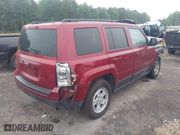 2014 Jeep Patriot Sport with VIN 1C4NJPBA2ED844817, listed as a IAAI auction lot 42315245 with Not provided miles and . Bid and sale history available at DreamBid. Image 4.