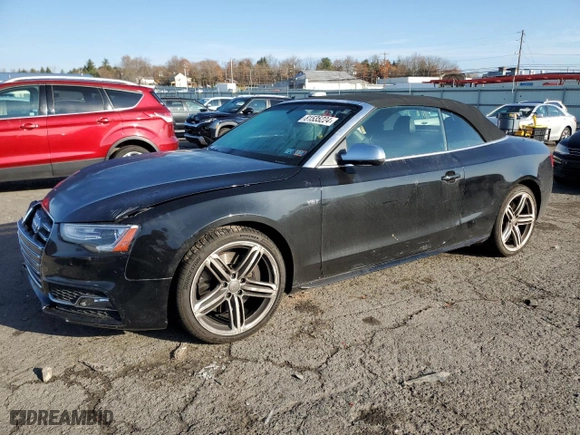 2013 Audi S5 Premium Plus with VIN WAUCGAFH3DN012127, listed as a Copart auction lot 81535224 with 58,906 mi miles and Salvage Title. Bid and sale history available at carsss.com. Image 1.