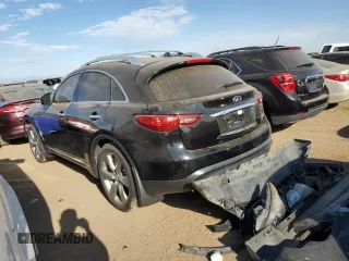2013 Infiniti FX with VIN JN8BS1MW3DM100037, listed as a Copart auction lot 73140054 with 132,071 mi miles and Salvage Title. Bid and sale history available at DreamBid. Image 2.