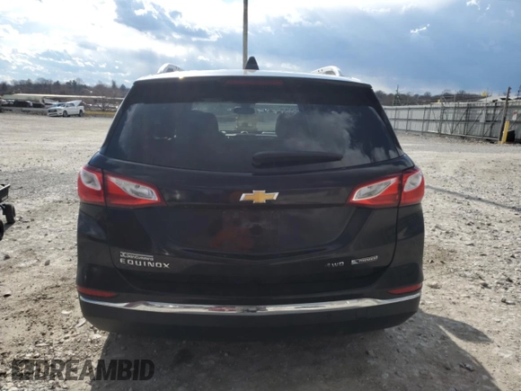 2018 Chevrolet Equinox Premier with VIN 2GNAXVEV7J6229020, listed as a Copart auction lot 46920515 with 43,294 mi miles and Salvage Title. Bid and sale history available at DreamBid. Image 6.