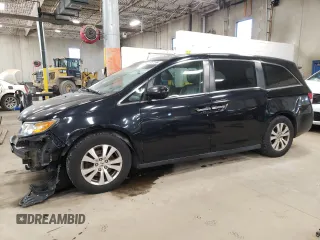 2014 Honda Odyssey EX-L with VIN 5FNRL5H66EB065075, listed as a Copart auction lot 58697745 with 148,795 mi miles and Non repairable. Bid and sale history available at DreamBid. Image 1.