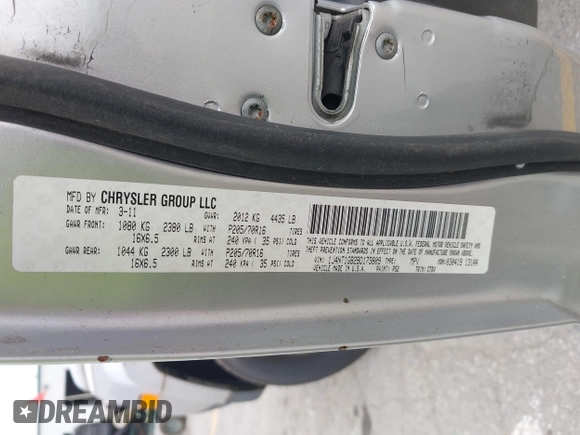 2011 Jeep Patriot Sport с VIN 1J4NT1GB2BD173809, выставлен на аукционе IAAI как лот 42482719 с пробегом 154 401 миль миль и . История ставок и продаж доступна на DreamBid. Изображение 9.