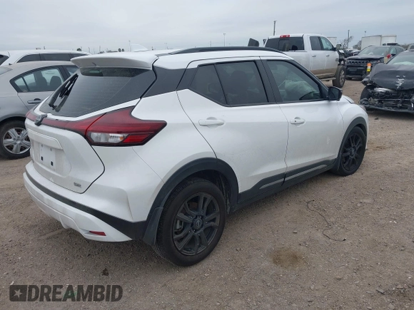 2023 Nissan Kicks SR with VIN 3N1CP5DV5PL477504, listed as a IAAI auction lot 41264248 with 35,522 mi miles and . Bid and sale history available at carsss.com. Image 4.