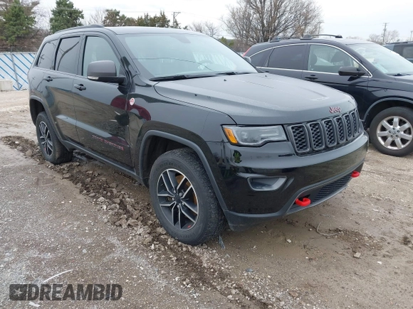 2019 Jeep Grand Cherokee Trailhawk with VIN 1C4RJFLT3KC554292, listed as a IAAI auction lot 41953049 with 31,672 mi miles and . Bid and sale history available at DreamBid. Image 1.