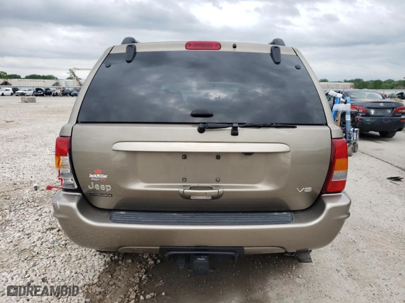 2004 Jeep Grand Cherokee Limited with VIN 1J8GW58N04C417707, listed as a Copart auction lot 53807104 with 185,966 mi miles and Salvage Title. Bid and sale history available at carsss.com. Image 6.
