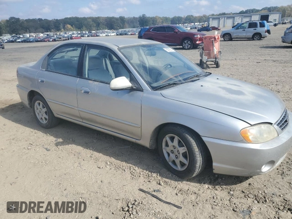 2003 Kia Spectra with VIN KNAFB121335295115, listed as a Copart auction lot 78070674 with Not Provided miles and Salvage Title. Bid and sale history available at DreamBid. Image 4.