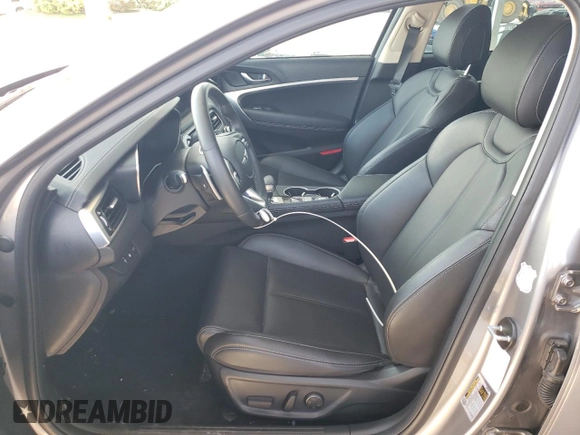 2023 Genesis G70 2.0T with VIN KMTG34TAXPU131538, listed as a Copart auction lot 62424834 with 15,835 mi miles and Clean Title. Bid and sale history available at DreamBid. Image 7.