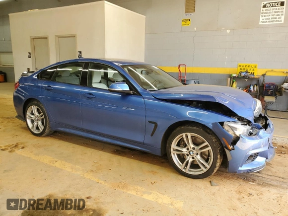 2018 BMW 4 Series 430i xDrive with VIN WBA4J3C56JBG91824, listed as a Copart auction lot 88865135 with 103,927 mi miles and Salvage Title. Bid and sale history available at DreamBid. Image 4.