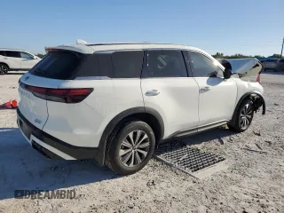 2024 Infiniti QX60 Pure with VIN 5N1DL1ES7RC335711, listed as a Copart auction lot 48980375 with 4,431 mi miles and Salvage title. Bid and sale history available at DreamBid. Image 3.