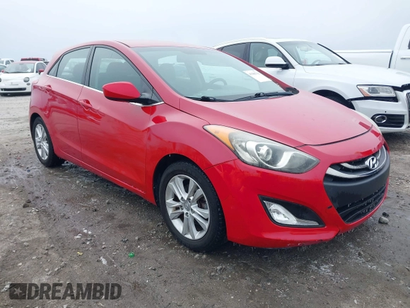 2013 Hyundai Elantra GT with VIN KMHD35LE7DU094238, listed as a IAAI auction lot 41386761 with 158,531 mi miles. Bid and sale history available at carsss.com. Image 1.