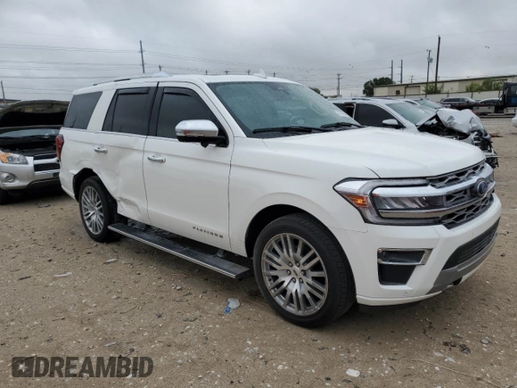 2023 Ford Expedition Platinum with VIN 1FMJU1M88PEA26014, listed as a Copart auction lot 72707624 with 23,830 mi miles and Salvage Title. Bid and sale history available at carsss.com. Image 4.