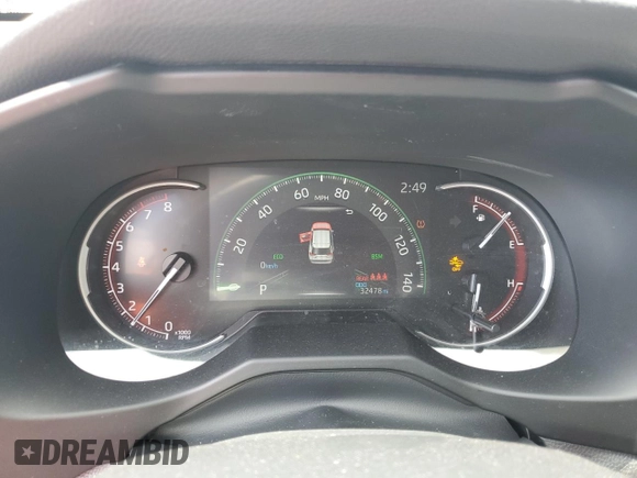 2024 Toyota RAV4 XLE Premium with VIN 2T3C1RFVXRW317486, listed as a Copart auction lot 55965795 with 32,478 mi miles and Salvage title. Bid and sale history available at DreamBid. Image 9.