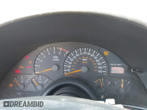 2001 Pontiac Firebird Formula z VIN 2G2FV22G512149316, wystawiony jako IAAI lot #42322668 z przebiegiem 109 585 mil mil oraz . Historia ofert i sprzedaży dostępna na DreamBid. Obrazek 7.