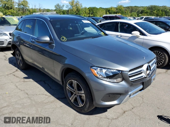 2019 Mercedes-Benz GLC with VIN WDC0G4KB6KV188590, listed as a Copart auction lot 60010682 with 12,279 mi miles. Bid and sale history available at carsss.com. Image 1.