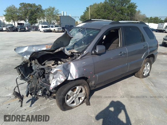 2009 Kia Sportage LX with VIN KNDJE723X97633888, listed as a IAAI auction lot 41362964 with Not Provided miles. Bid and sale history available at carsss.com. Image 2.