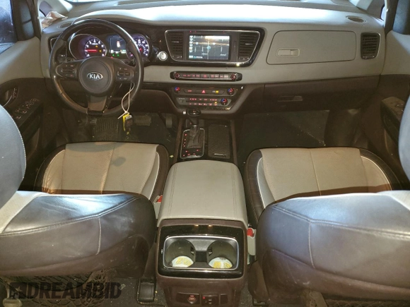 2015 Kia Sedona SX-L with VIN KNDME5C1XF6033887, listed as a Copart auction lot 84474184 with 83,437 mi miles and Salvage Title. Bid and sale history available at DreamBid. Image 8.