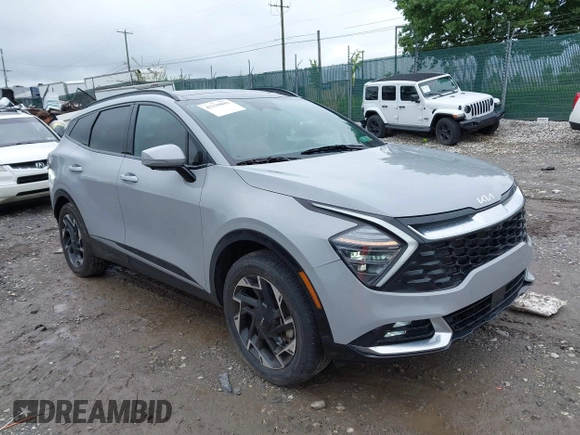 2023 Kia Sportage SX-Prestige with VIN 5XYK5CAF0PG135076, listed as a IAAI auction lot 42330042 with 39,294 mi miles and . Bid and sale history available at DreamBid. Image 1.