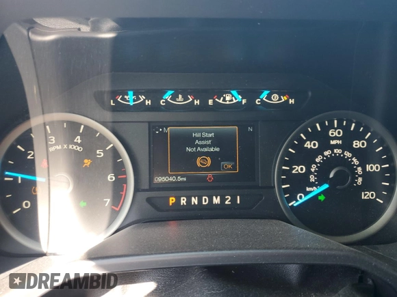 2016 Ford F-150 XLT with VIN 1FTEW1EP4GFC83266, listed as a Copart auction lot 61298815 with 95,040 mi miles and Salvage title. Bid and sale history available at DreamBid. Image 9.
