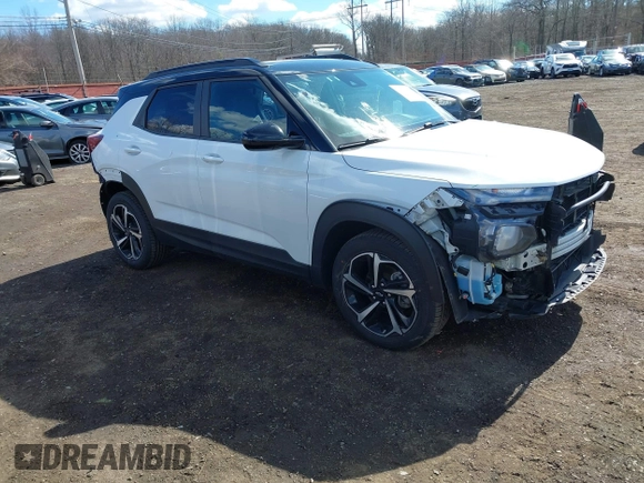 2021 Chevrolet TrailBlazer RS with VIN KL79MUSL2MB174573, listed as a IAAI auction lot 41661917 with 68,646 mi miles. Bid and sale history available at carsss.com. Image 1.