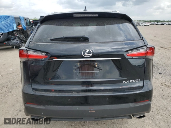 2017 Lexus NX 200t with VIN JTJYARBZ1H2076968, listed as a Copart auction lot 54685695 with 127,945 mi miles and Salvage title. Bid and sale history available at DreamBid. Image 6.