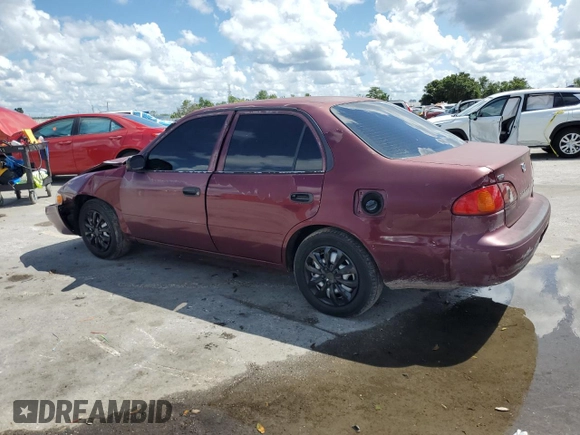 1998 Toyota Corolla VE with VIN 1NXBR12E5WZ041539, listed as a Copart auction lot 61736825 with Not provided miles and Salvage title. Bid and sale history available at DreamBid. Image 2.