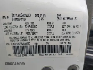 2005 Jeep Liberty Limited with VIN 1J4GL58K35W693637, listed as a IAAI auction lot 42515249 with Not provided miles and . Bid and sale history available at DreamBid. Image 9.