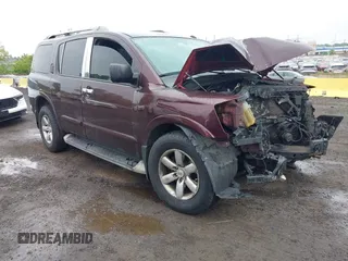 2014 Nissan Armada SV z VIN 5N1AA0NC4EN609196, wystawiony jako IAAI lot #42253784 z przebiegiem 99 579 mil mil oraz . Historia ofert i sprzedaży dostępna na DreamBid. Obrazek 1.