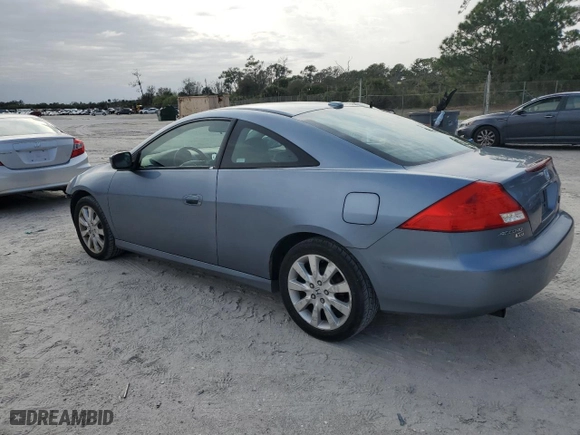 2007 Honda Accord Cpe EX-L with VIN 1HGCM82697A007097, listed as a Copart auction lot 41744725 with NaN miles and Salvage Title. Bid and sale history available at carsss.com. Image 2.
