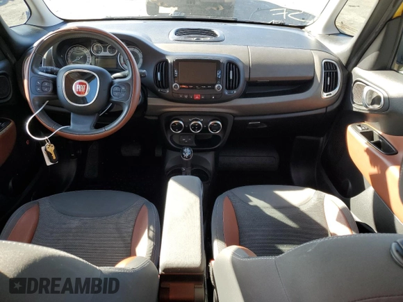 2014 FIAT 500L Trekking with VIN ZFBCFADH4EZ021618, listed as a Copart auction lot 41621115 with 130,143 mi miles and Salvage Title. Bid and sale history available at DreamBid. Image 8.