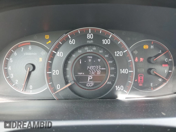 2016 Honda Accord Sport with VIN 1HGCR2F59GA077697, listed as a Copart auction lot 61050615 with 148,033 mi miles and Salvage title. Bid and sale history available at DreamBid. Image 9.
