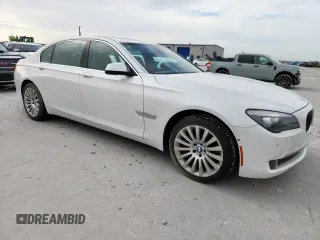 2012 BMW 7 Series 750Li xDrive with VIN WBAKC8C5XCC436134, listed as a Copart auction lot 63144905 with 64,282 mi miles and Salvage title. Bid and sale history available at DreamBid. Image 4.